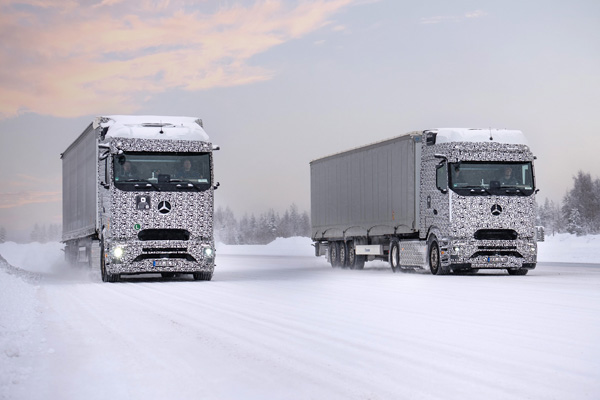 Mercedes-Benz Trucks Completes Winter Trials of the eActros 600